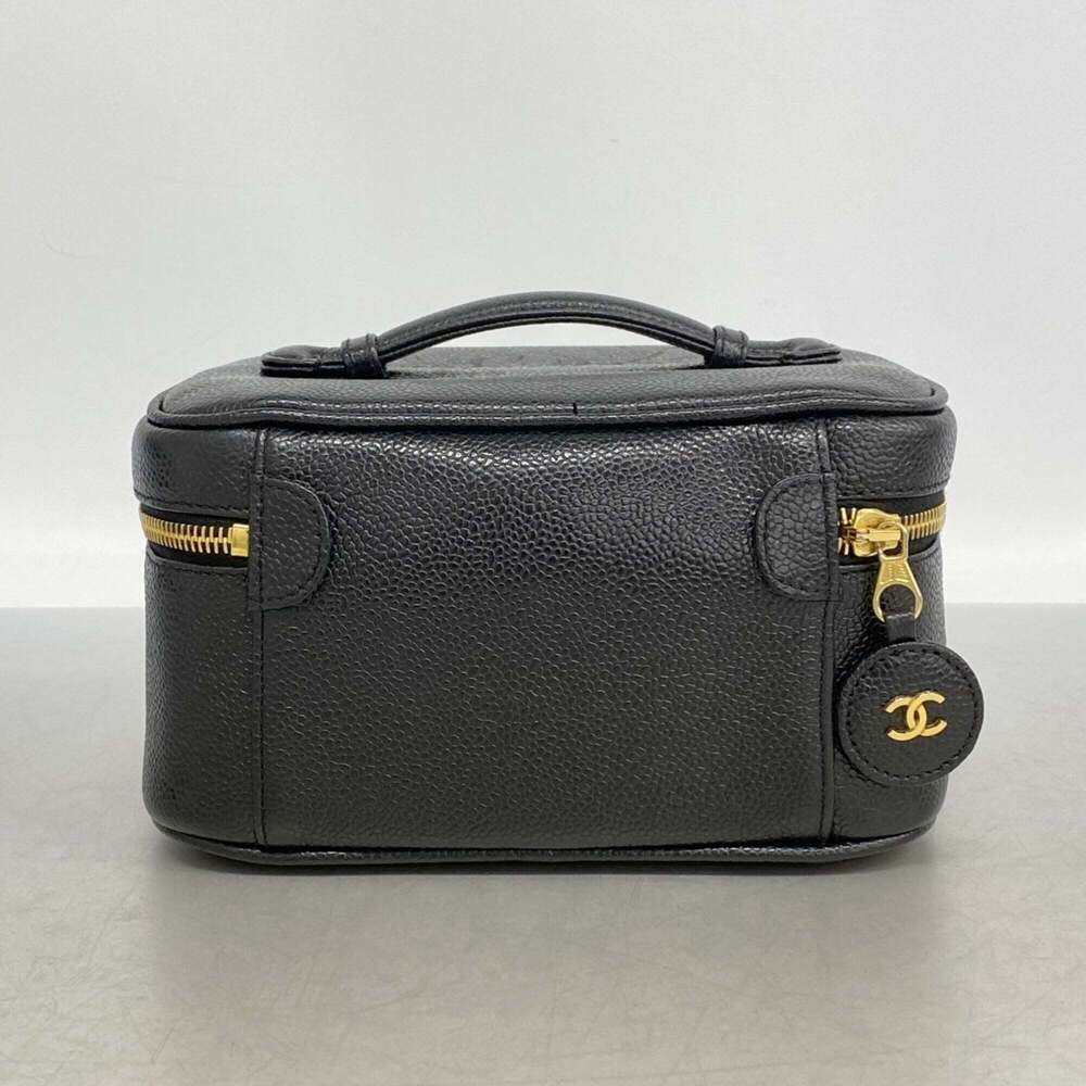 CHANEL Black Caviar Leather Vanity Bag - Picture 8 of 9